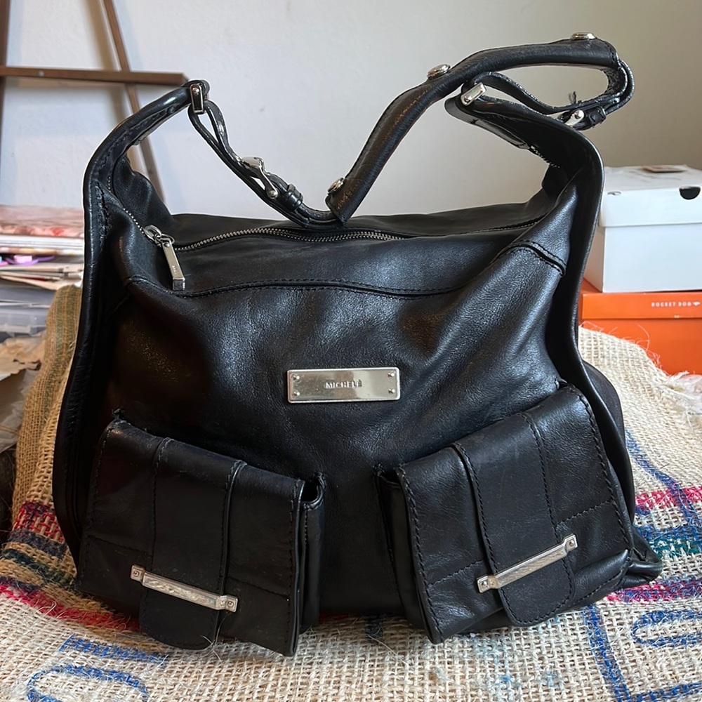 MICHELE leather bag in like new condition.